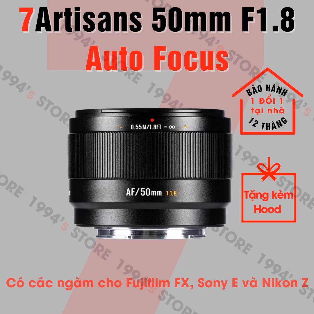 7Artisans 50mm F1.8 Lite AF – Lens chuyên chân dung