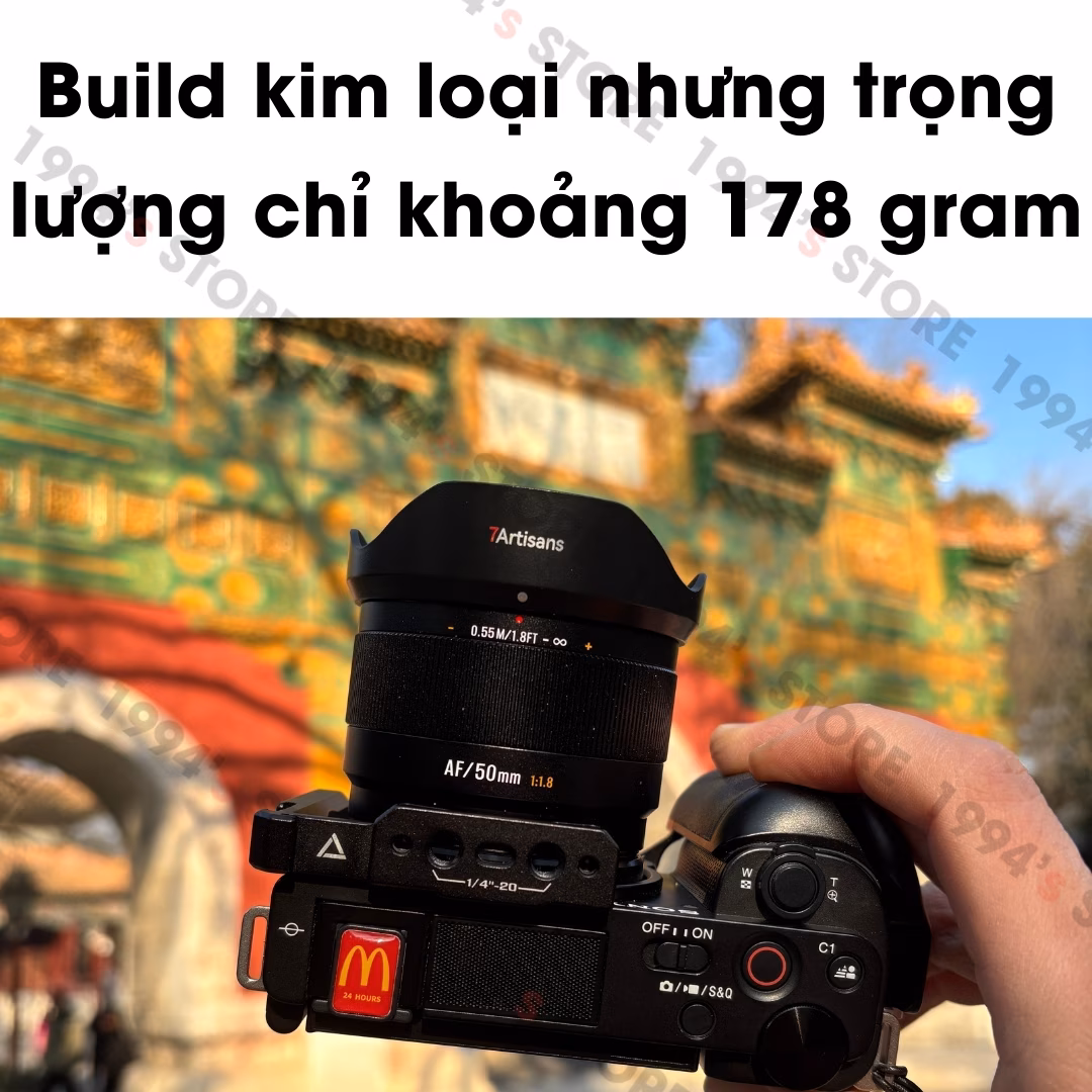 7Artisans 50mm F1.8 Lite AF – Lens chuyên chân dung