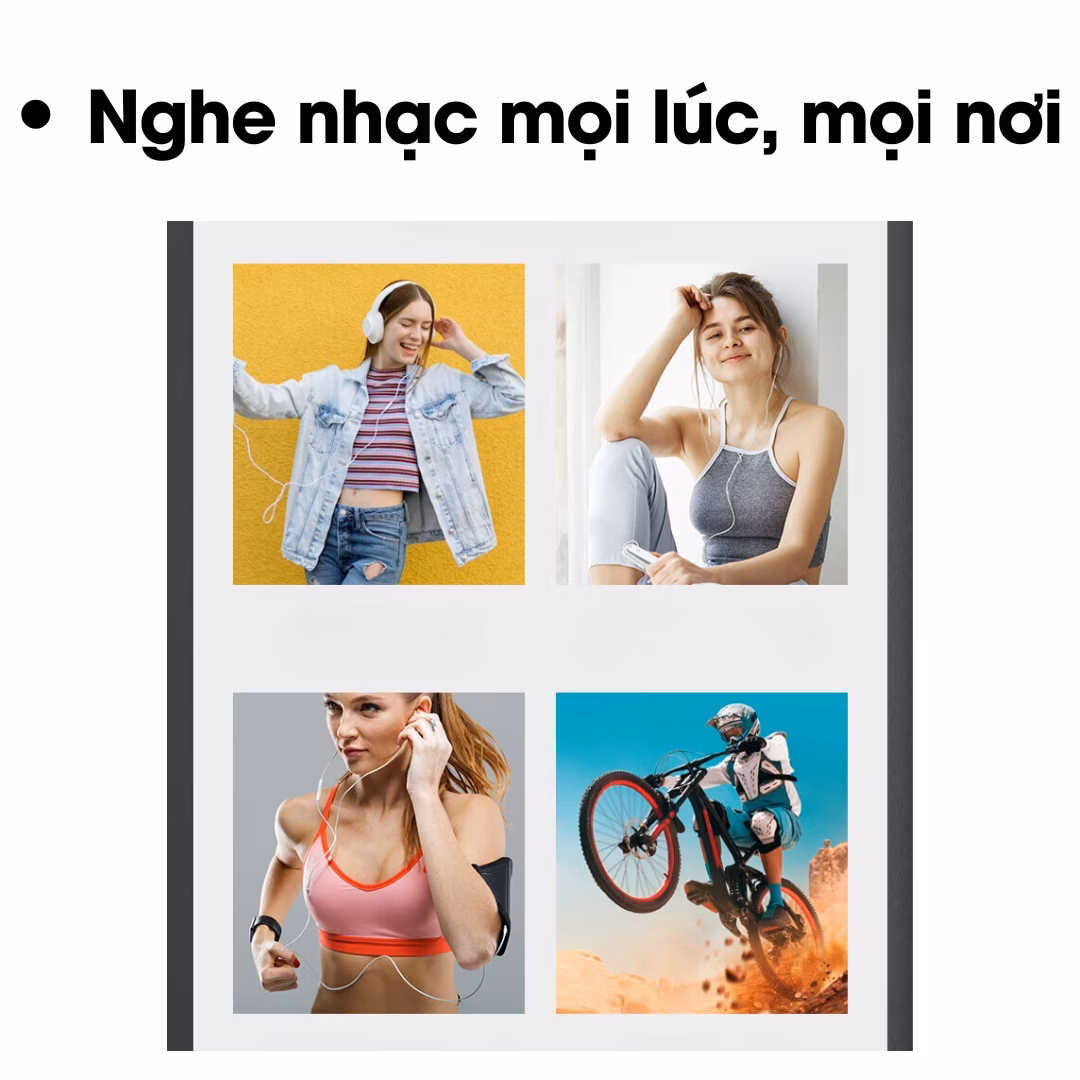 Máy nghe nhạc thể thao Ruizu X69 có kẹp áo kiêm máy ghi âm