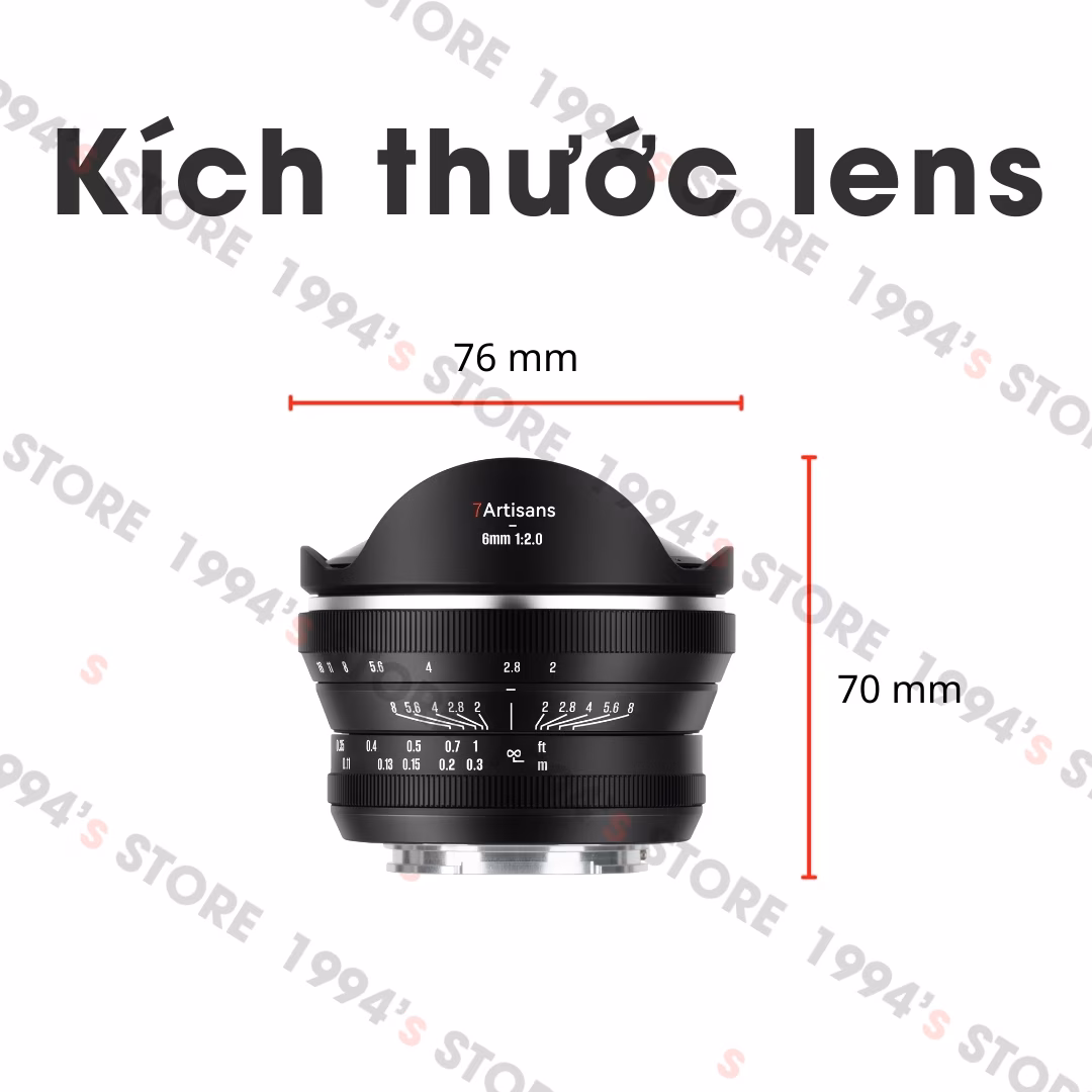 7Artisans 6mm F2 Fisheye – Với góc nhìn rộng nhất thế giới