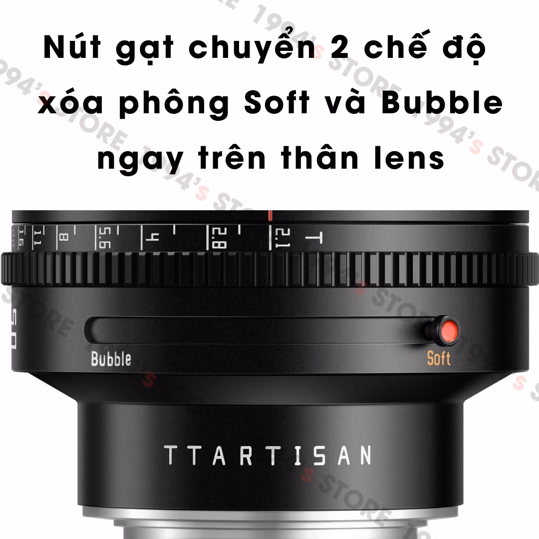 TTArtisan 50mm T2.1 Dual-Bokeh Cine Lens – FullFrame