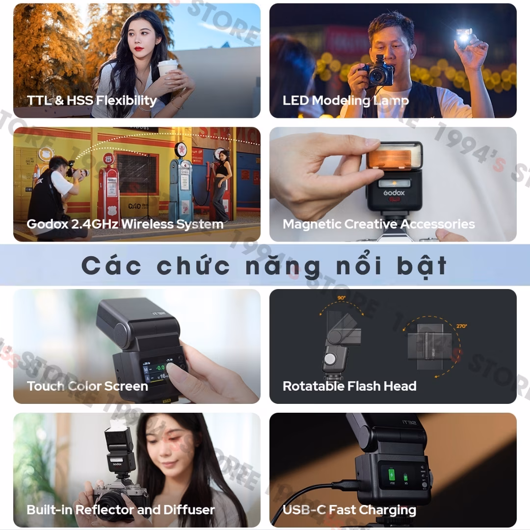 Đèn Flash Godox iT32 và Godox X5