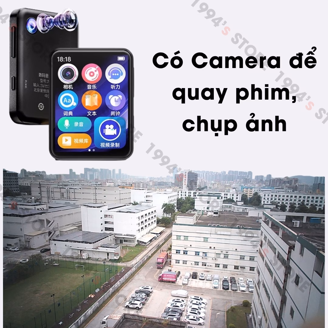 Máy nghe nhạc Benjie H9 Máy nghe nhạc có camera để quay phim chụp ảnh