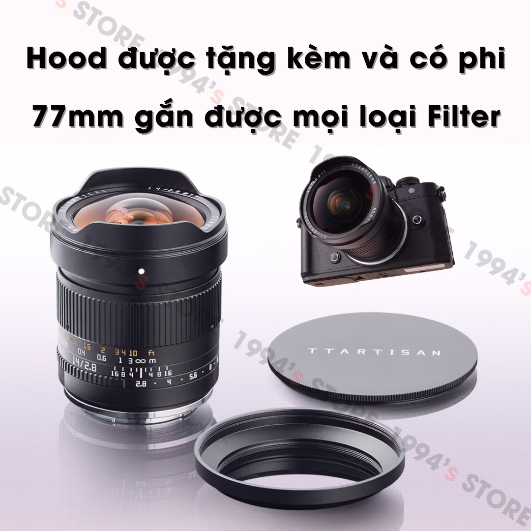 TTArtisan 14mm F2.8 ASPH – Siêu rộng KHÔNG MÉO cho Full Frame