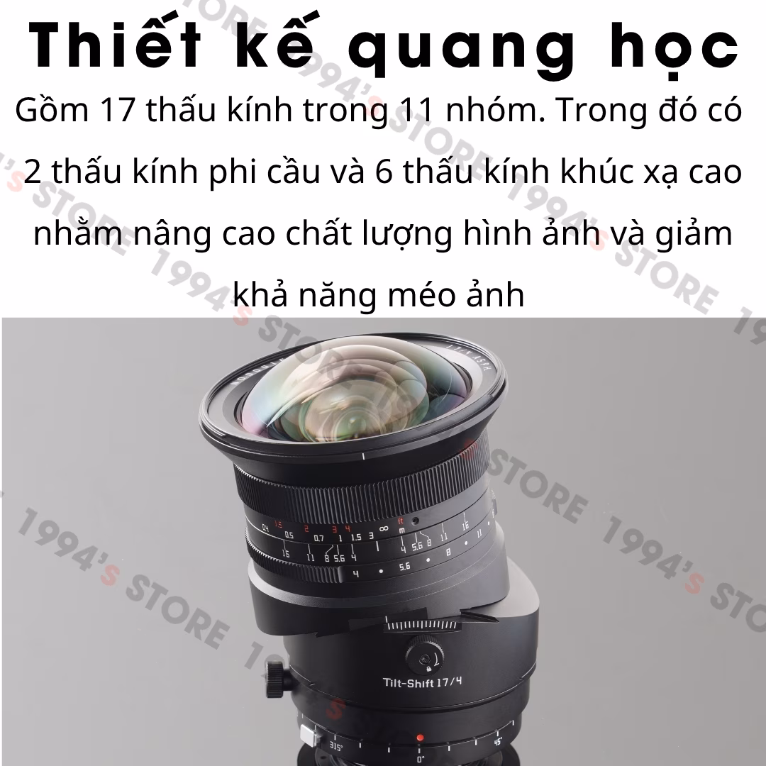 TTArtisan 17mm F4 Tilt Shift – Lens siêu rộng có Tilt Shift dành cho Full-Frame