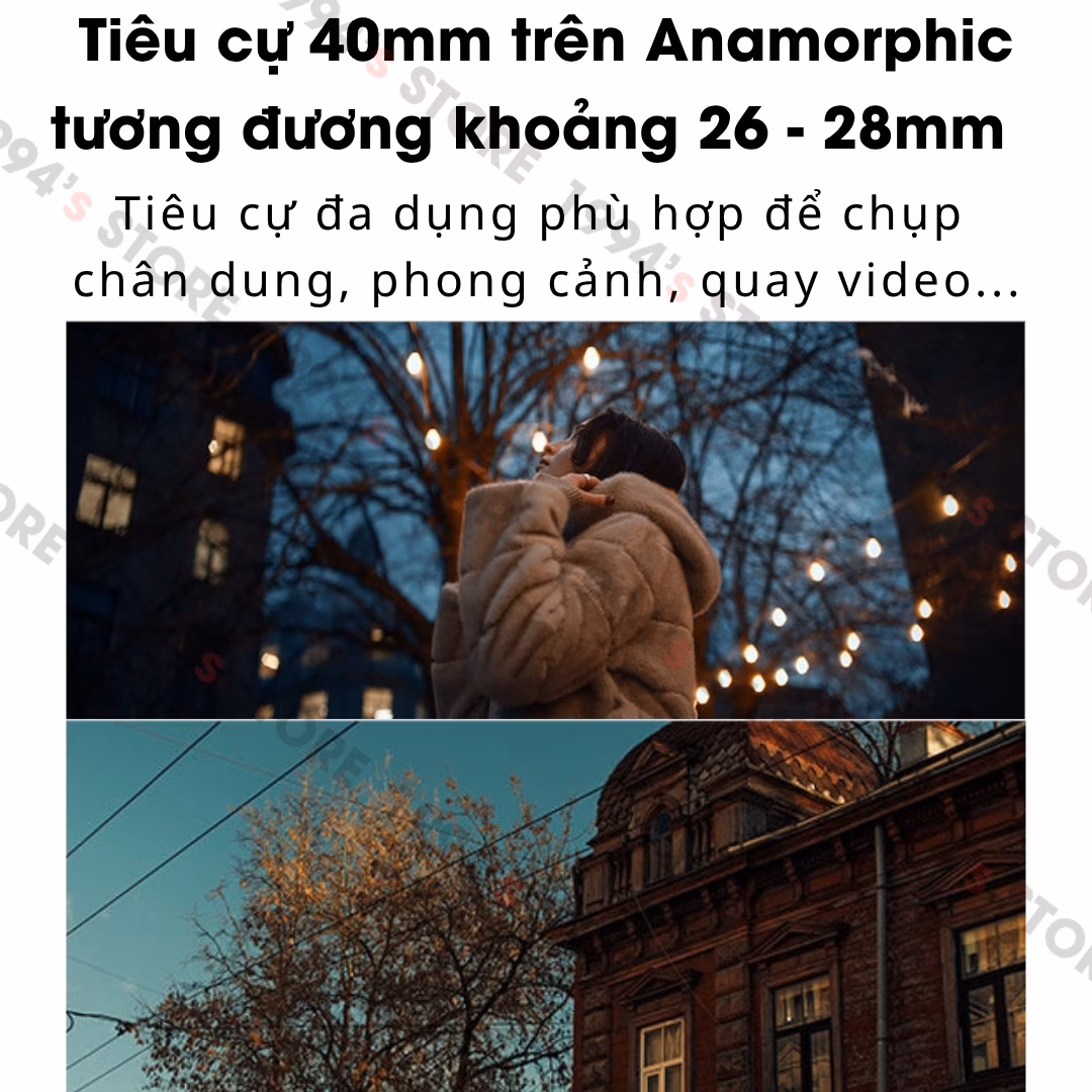 Sirui 40mm T1.8 AF 1.33X Anamorphic Cine Super35