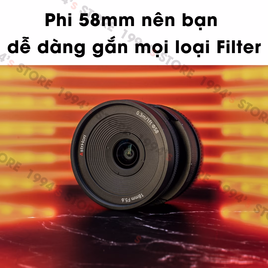 AstrHori 18mm F5.6 SHIFT – Lens Pancake siêu rộng kèm Shift