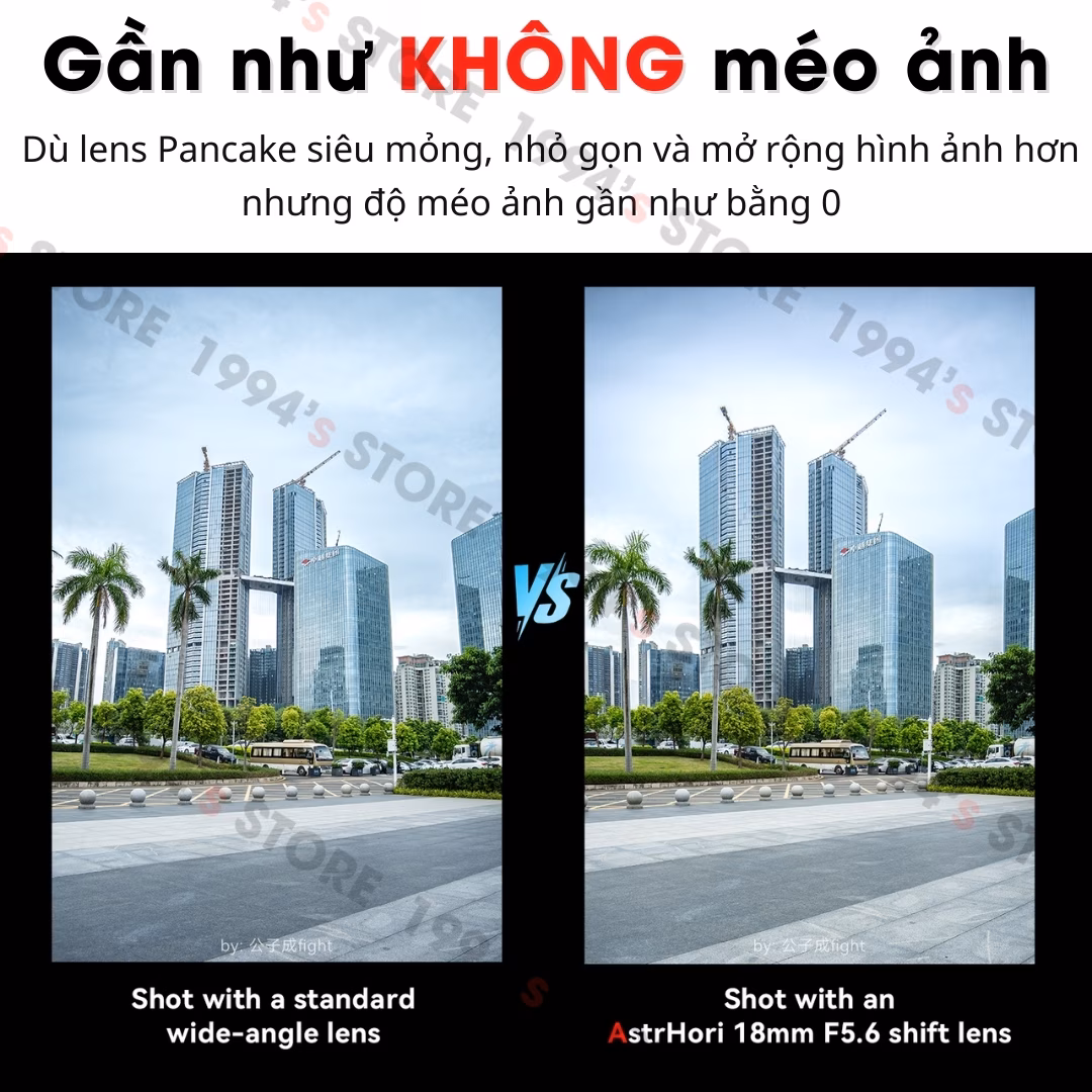 AstrHori 18mm F5.6 SHIFT – Lens Pancake siêu rộng kèm Shift