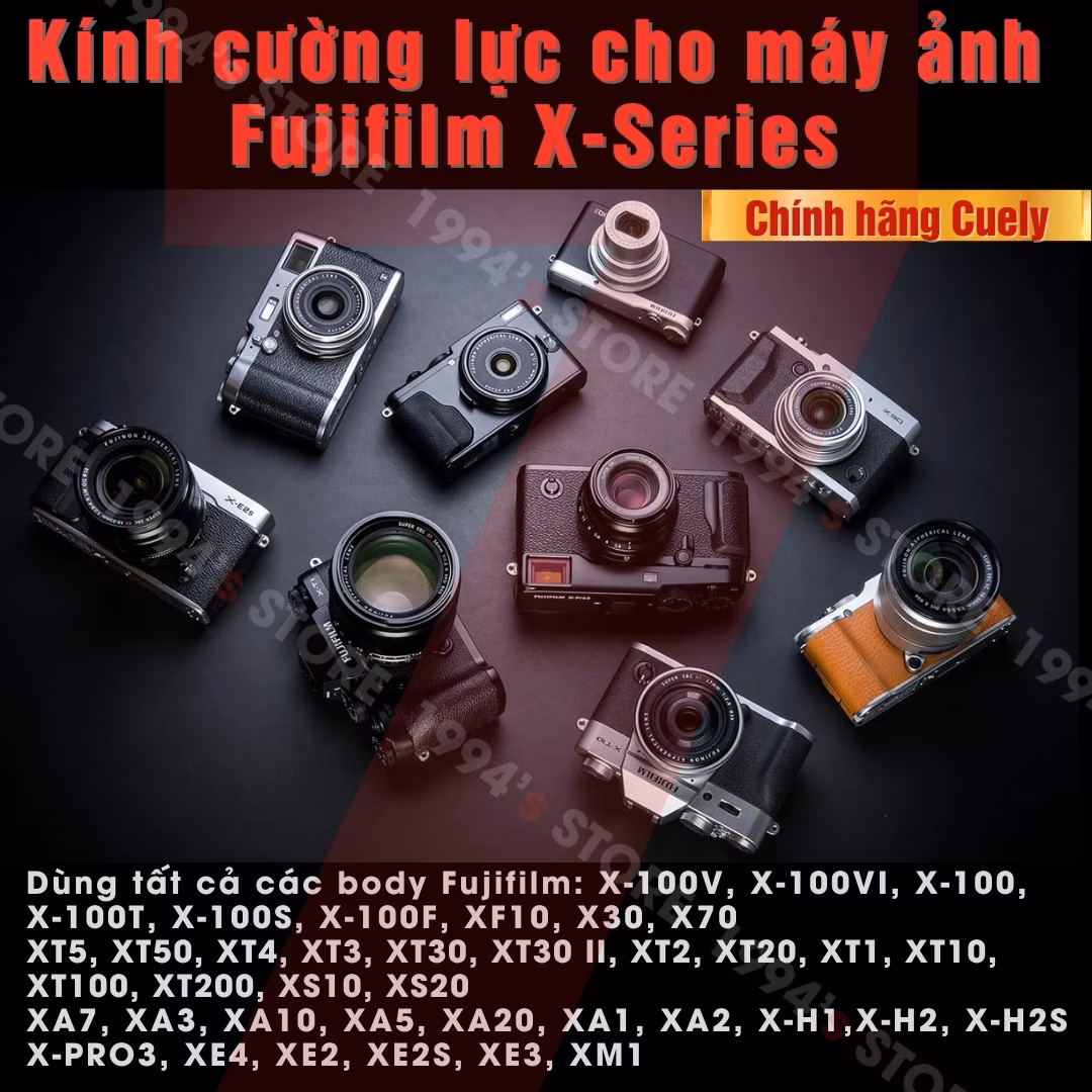 Kính cường lực cho máy ảnh Fujifilm đủ loại
