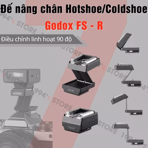 Godox FS-R Hotshoe Riser – Đế nâng chân điều chỉnh linh hoạt 90 độ dùng cho các đèn Flash Godox, Ulanzi, Medalight
