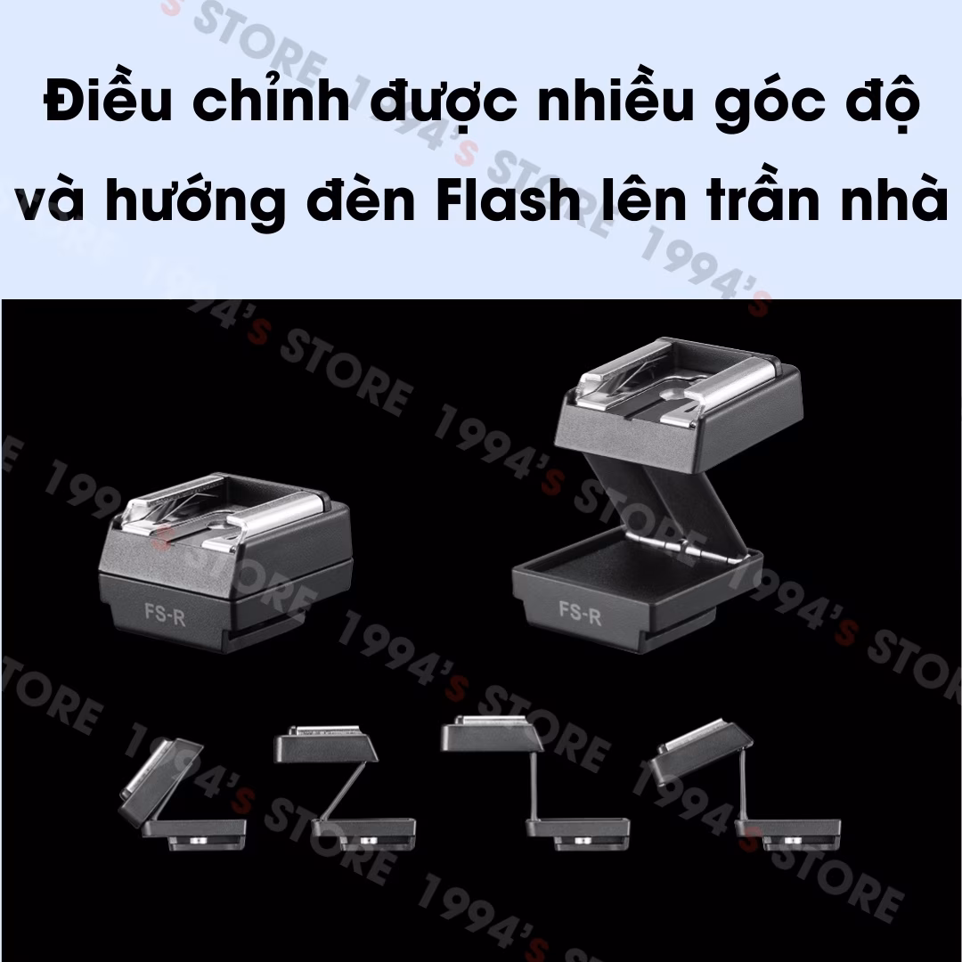 Godox FS-R Hotshoe Riser – Đế nâng chân điều chỉnh linh hoạt 90 độ dùng cho các đèn Flash Godox, Ulanzi, Medalight