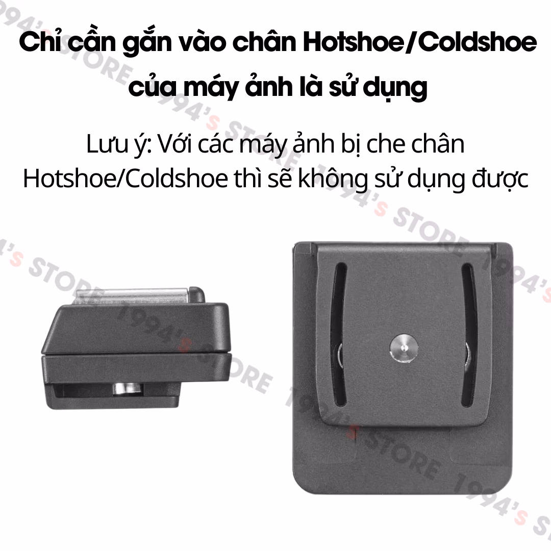 Godox FS-R Hotshoe Riser – Đế nâng chân điều chỉnh linh hoạt 90 độ dùng cho các đèn Flash Godox, Ulanzi, Medalight