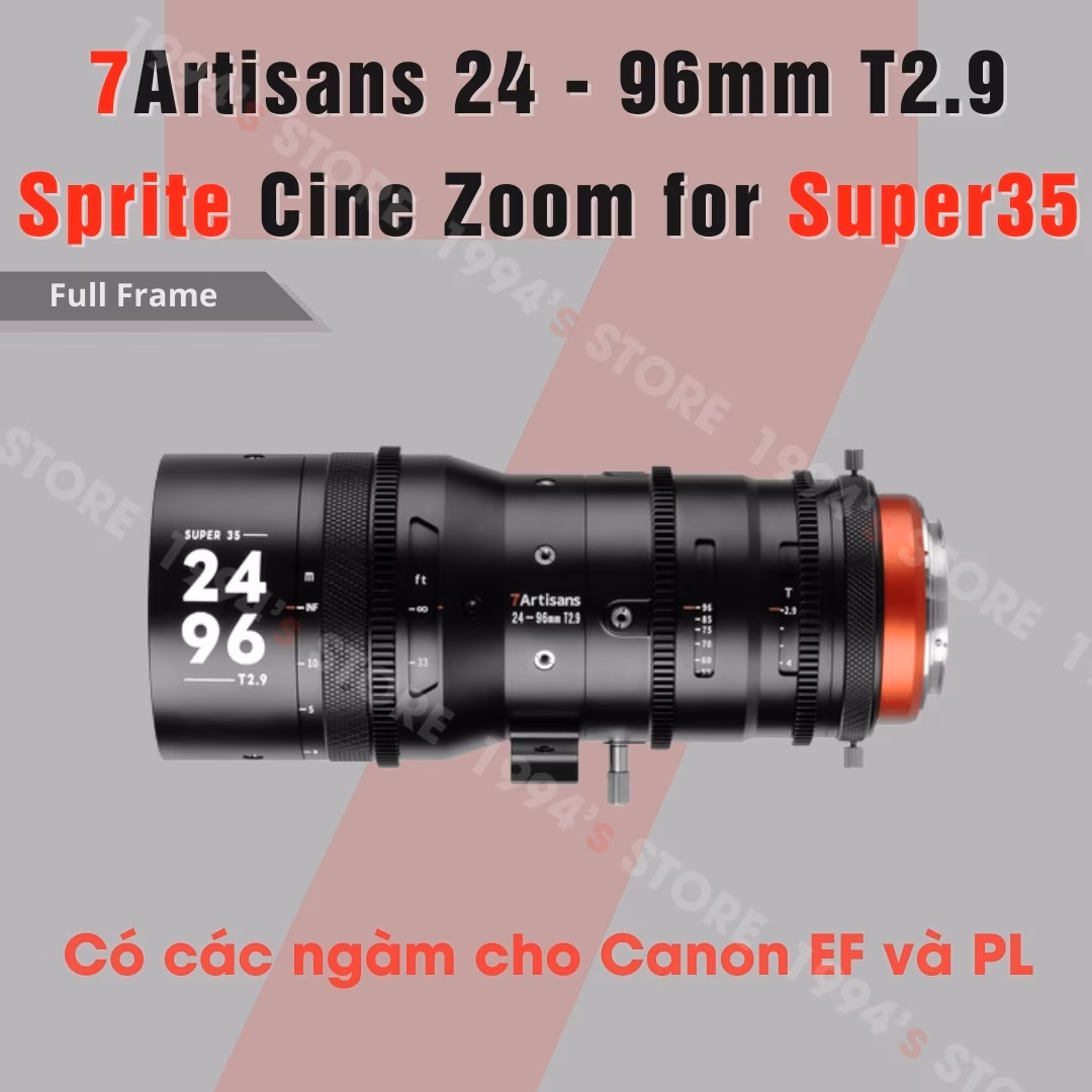 7Artisans 24-96mm T2.9 Sprite Cine Zoom for Super35