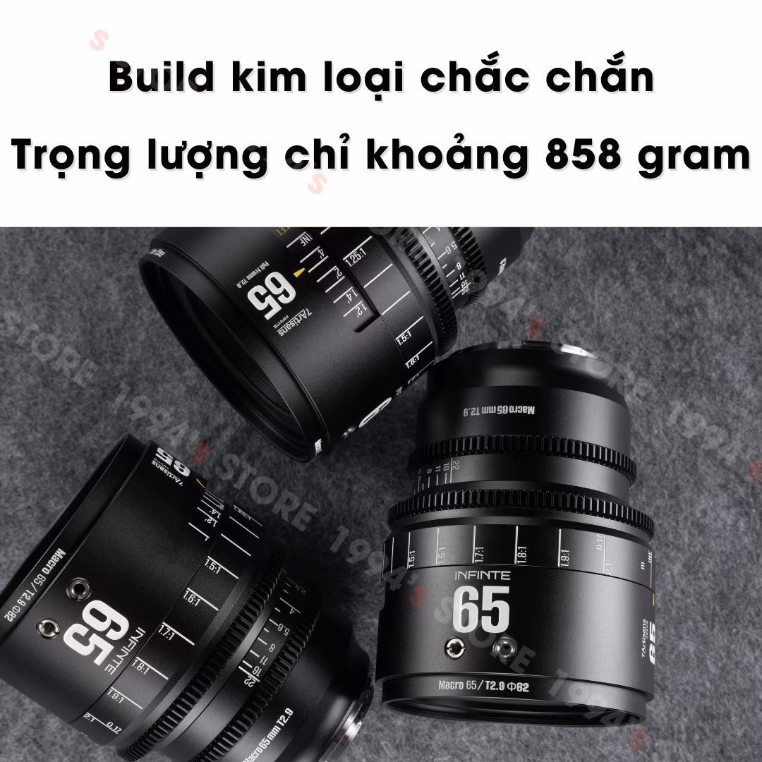 7Artisans 65mm T2.9 Infinte Cine Macro 2X – Lens dành cho Full-Frame