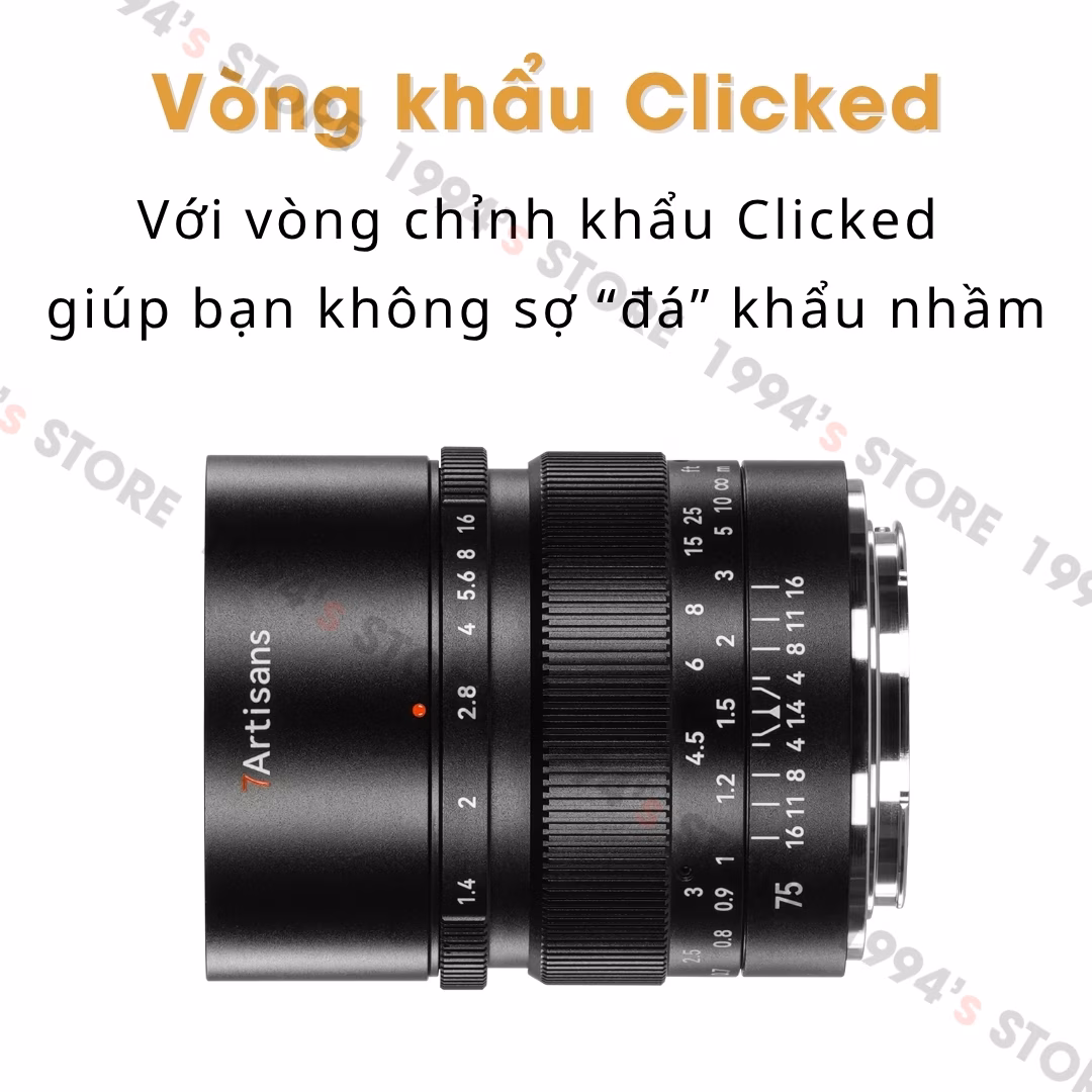 7Artisans 75mm F1.4 New Version – Lens chân dung xóa phông for Full-Frame