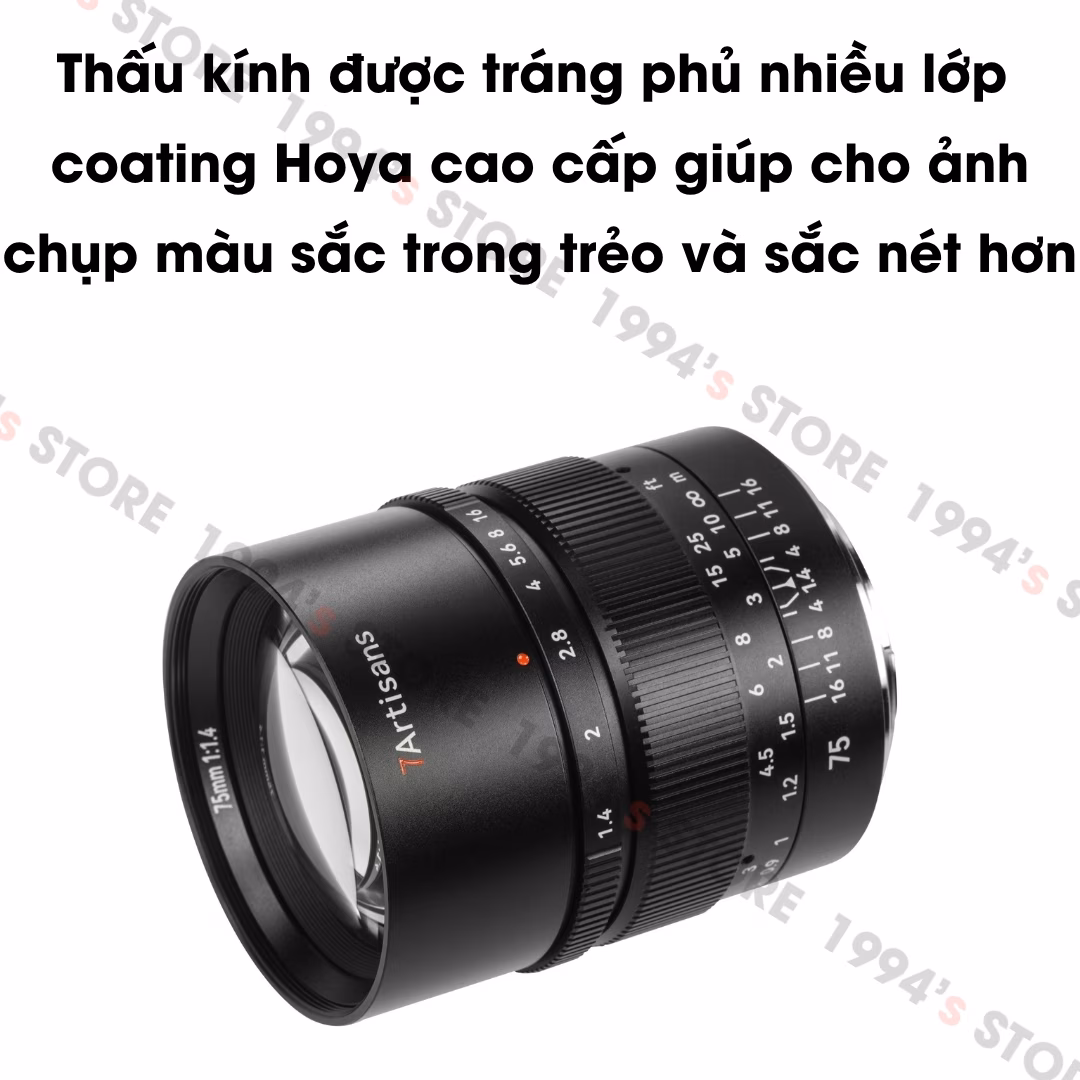 7Artisans 75mm F1.4 New Version – Lens chân dung xóa phông for Full-Frame