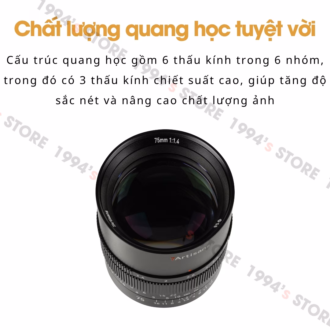 7Artisans 75mm F1.4 New Version – Lens chân dung xóa phông for Full-Frame