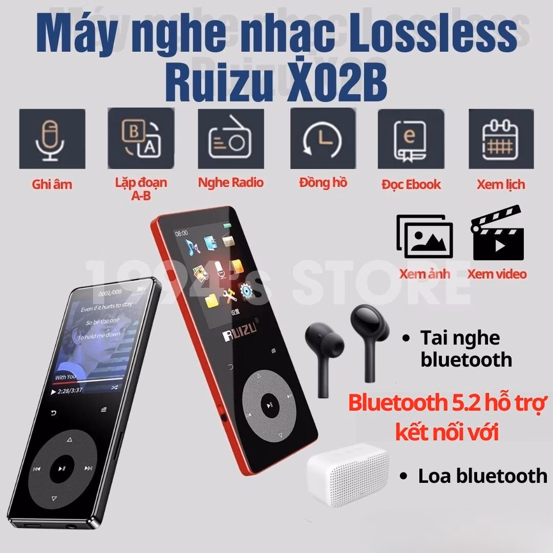 Máy nghe nhạc Ruizu X02B
