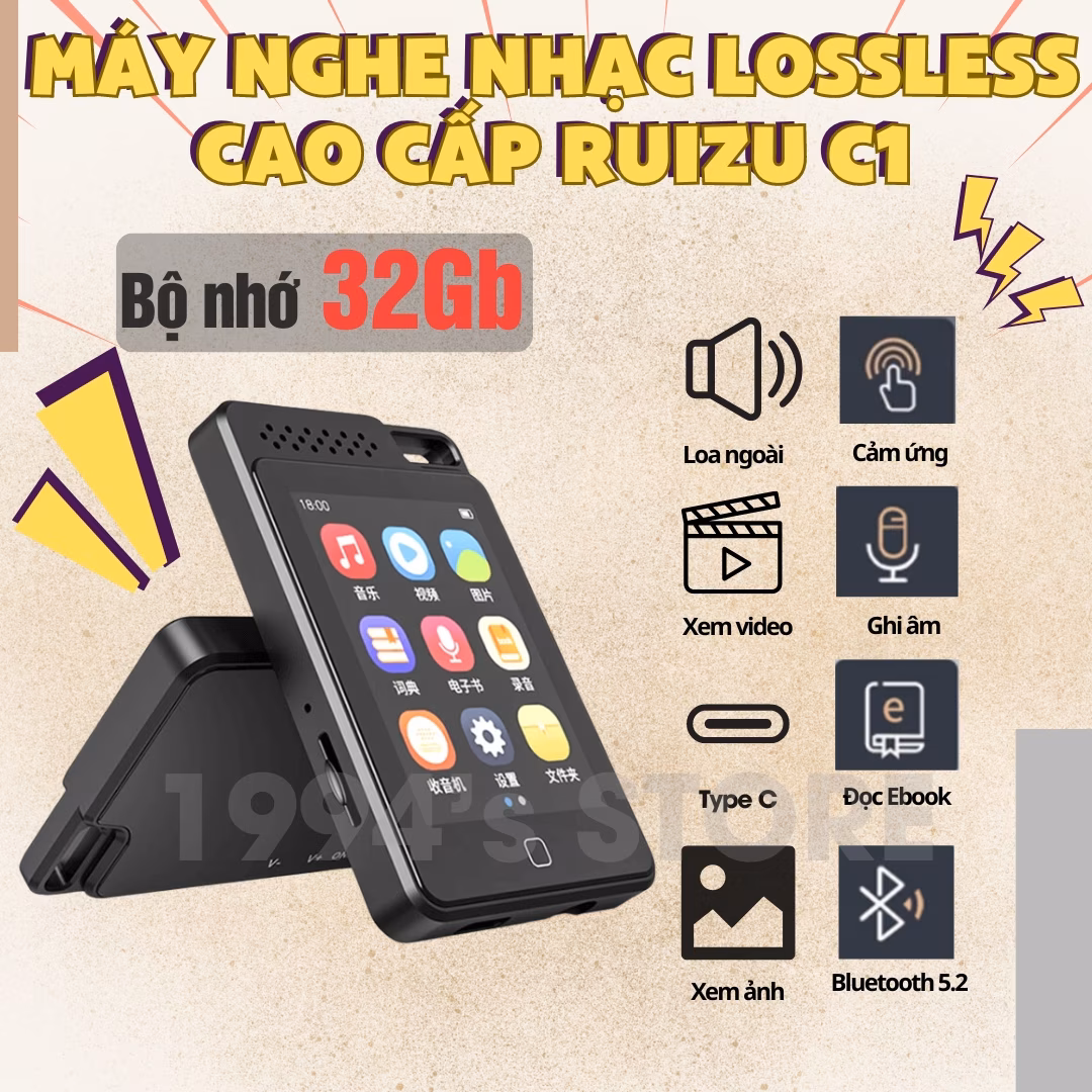 Máy Nghe Nhạc Ruizu C1