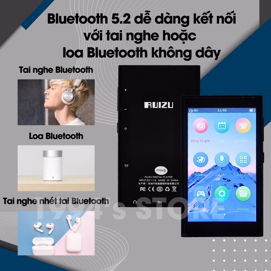 Máy Nghe Nhạc Ruizu H10