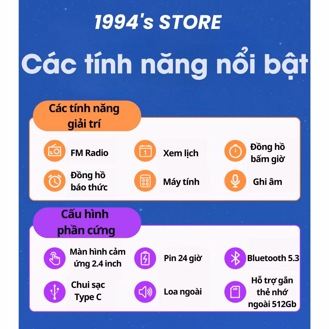 Máy nghe nhạc RUIZU C3