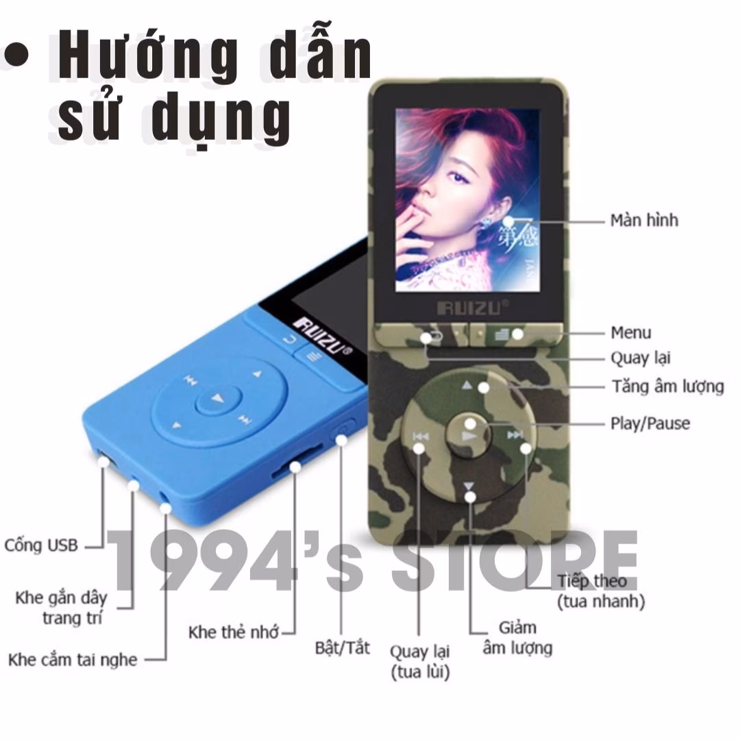Máy nghe nhạc Ruizu X20
