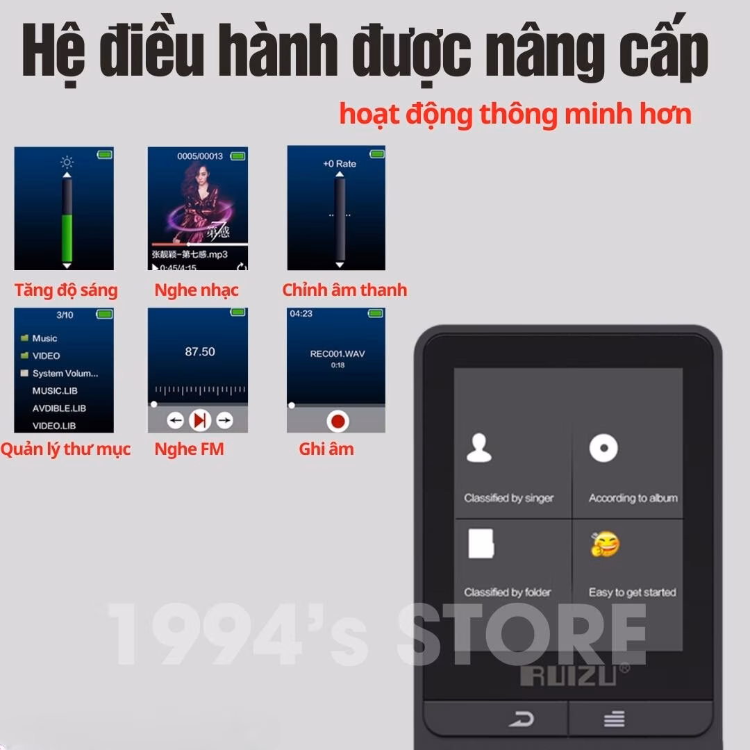 Máy nghe nhạc Ruizu X20