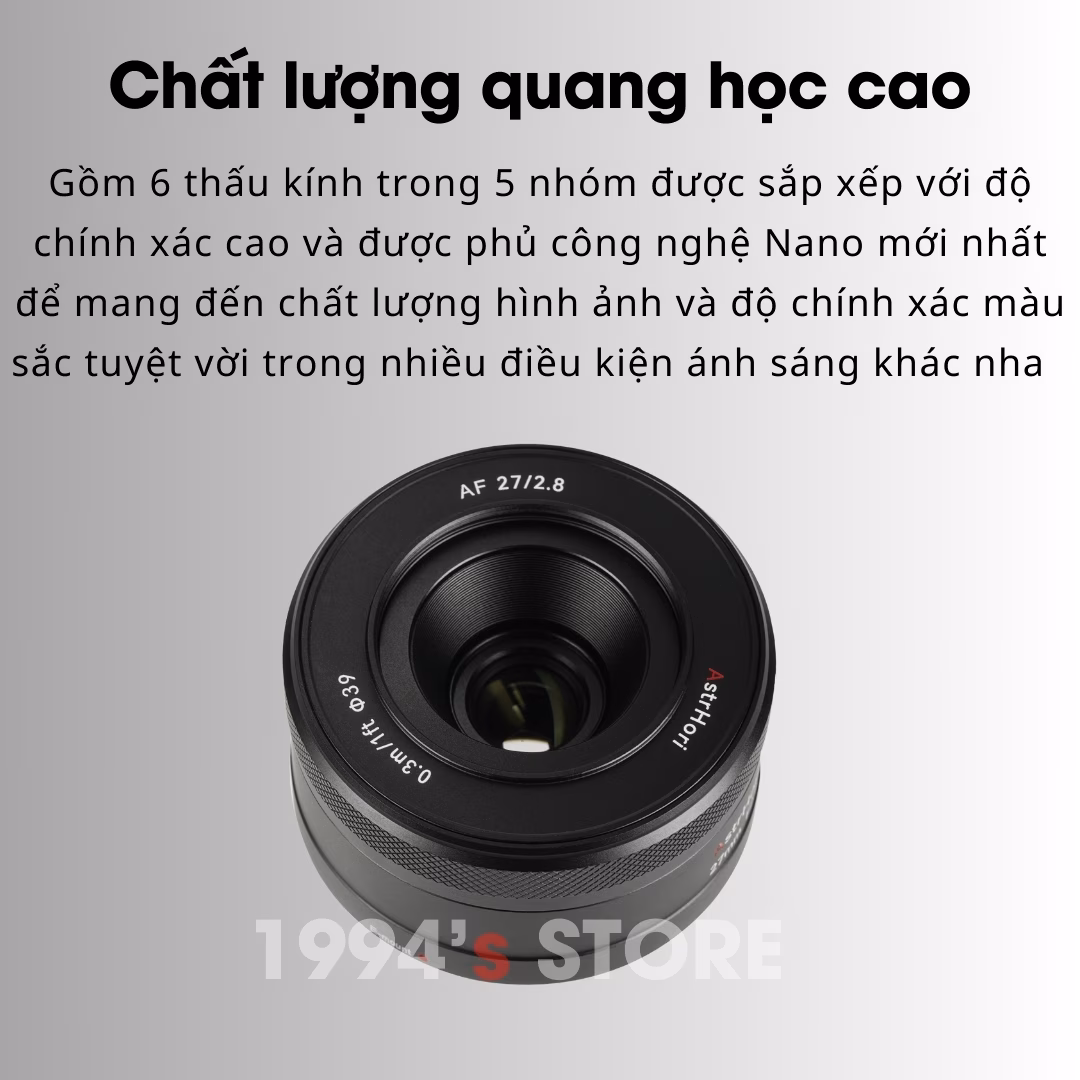 AstrHori AF 27mm F2.8 Auto Focus – Lens đa dụng lấy nét tự động nhỏ gọn