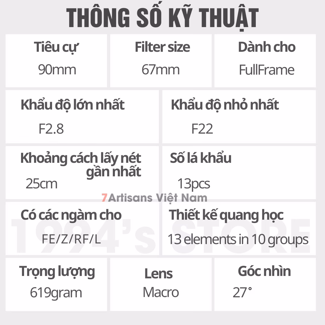 Laowa 90mm F2.8 2X Ultra Macro APO dành cho FullFrame