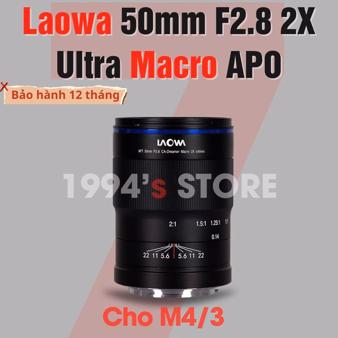 Laowa 50mm F2.8 2X Ultra Macro APO dành riêng cho M4/3