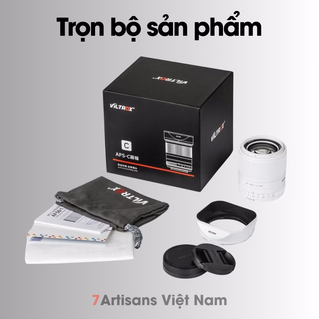 Viltrox AF 56mm F1.4 Auto Focus White Limited Edition (màu Trắng) chuyên chân dung lấy nét tự động cho FujfilmX