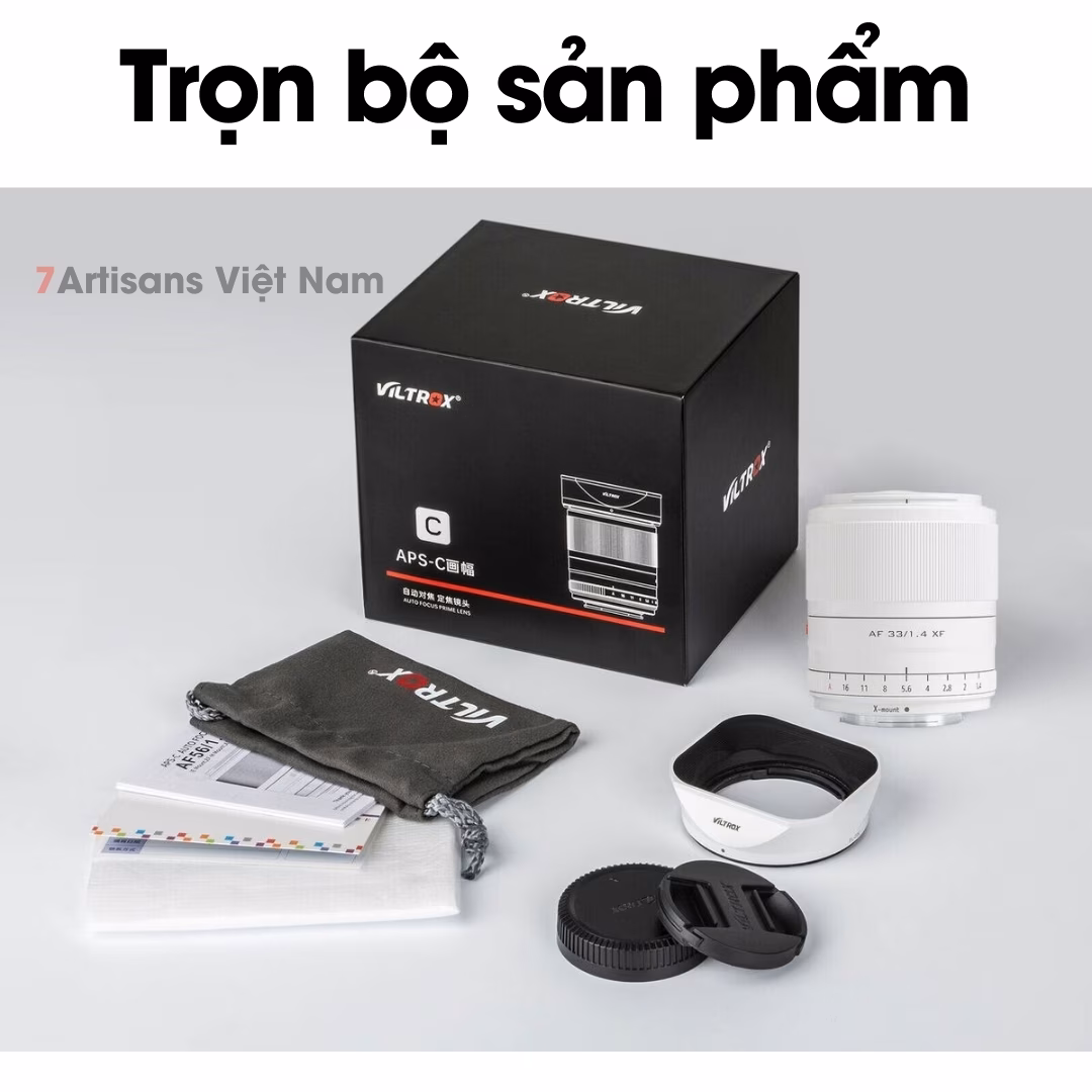 Viltrox 33mm F1.4 Auto Focus White Limited Edition (Trắng) – Lens đa dụng lấy nét tự động dành cho Fujfilm