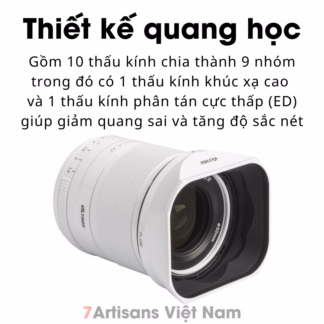 Viltrox 33mm F1.4 Auto Focus White Limited Edition (Trắng) – Lens đa dụng lấy nét tự động dành cho Fujfilm