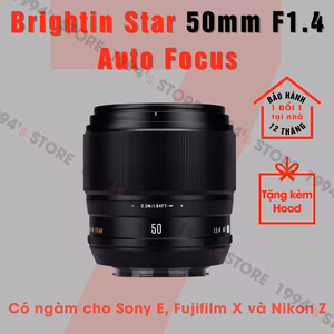 Brightin Star 50mm F1.4 AF – Lens chân dung xóa phông có Auto Focus