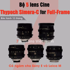 Bộ 5 lens Cine Thypoch Simera-C for Full-Frame – Lens chuyên quay phim 21mm/28mm/35mm/50mm/75mm – T1.5