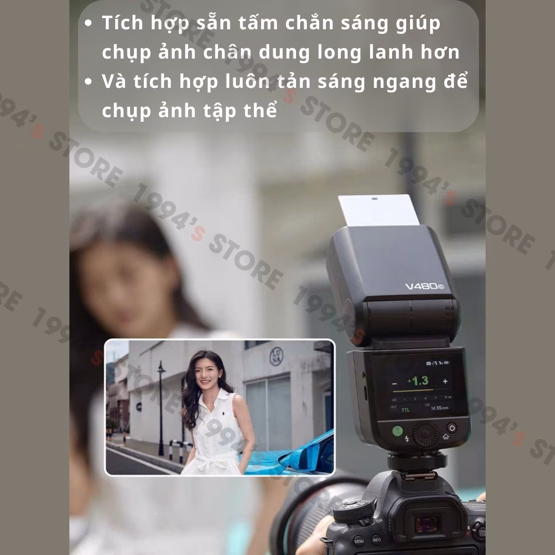 Đèn Flash Godox V480 GN50