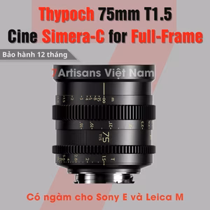 Thypoch 75mm T1.5 Cine Simera-C for Full-Frame