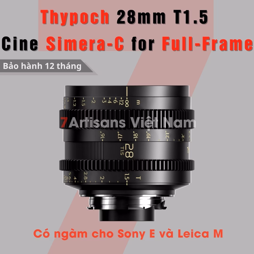 Thypoch 28mm T1.5 Cine Simera-C for Full-Frame