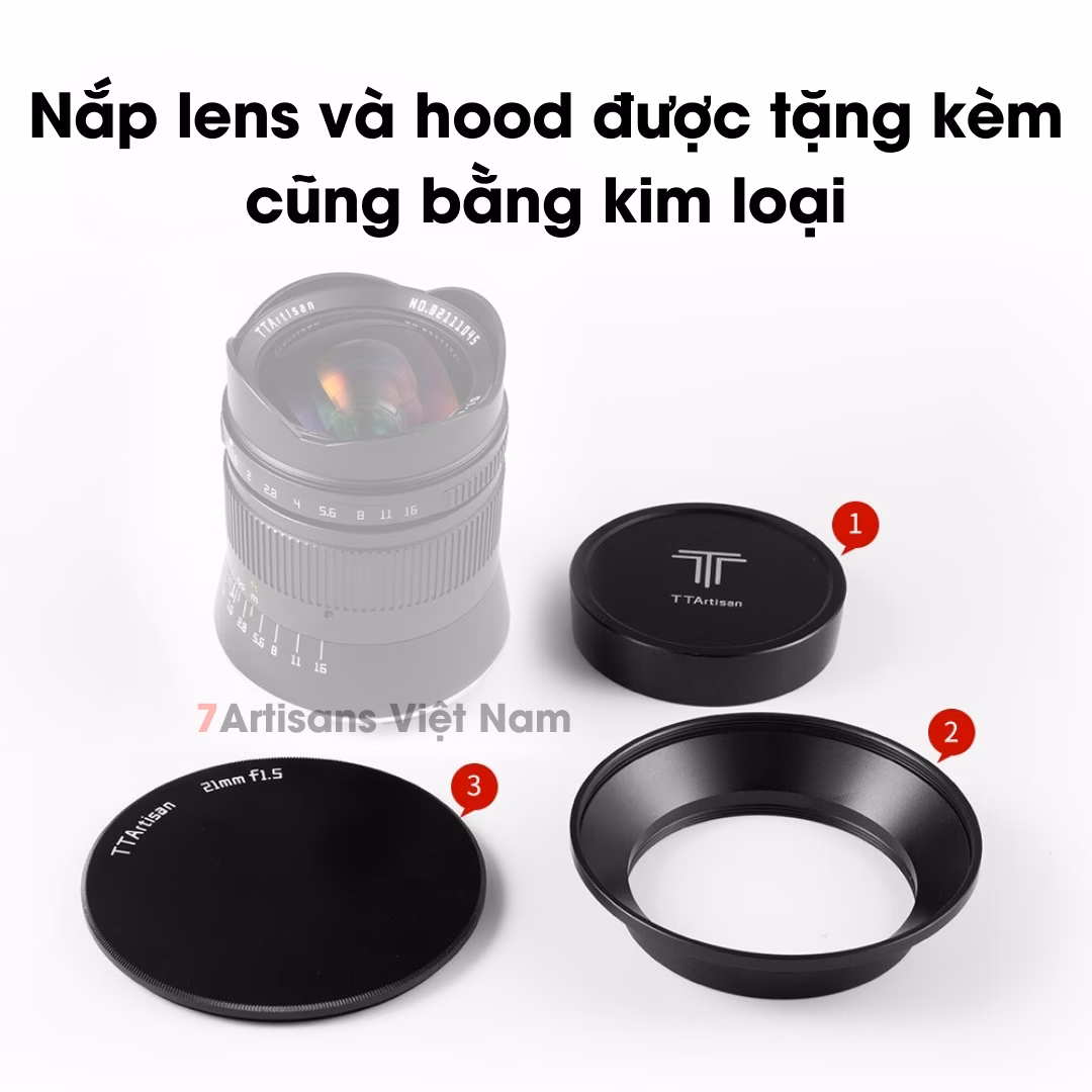 TTArtisan 21mm F1.5 Lens góc rộng Full Frame cho Leica M – Tặng kèm Hood