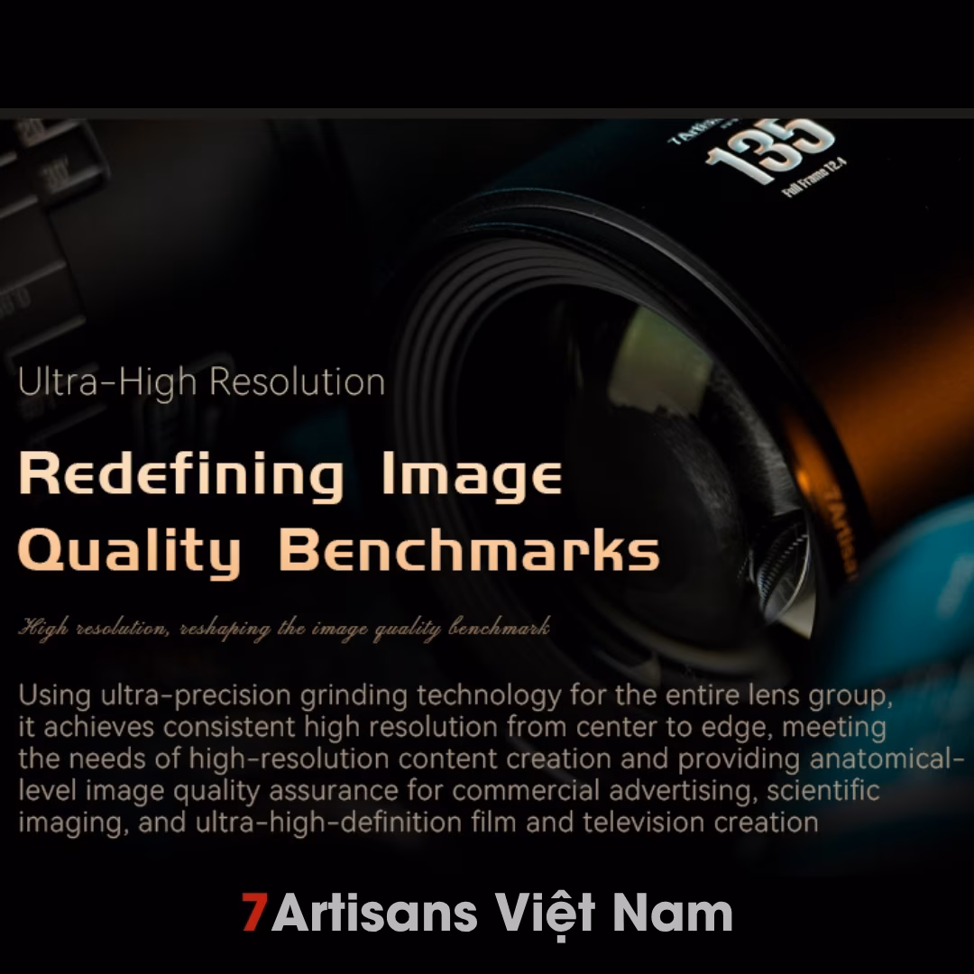 7Artisans 135mm T2.4 – Cine Lens Infinte Vision for Full-Frame – Có tặng thêm ngàm