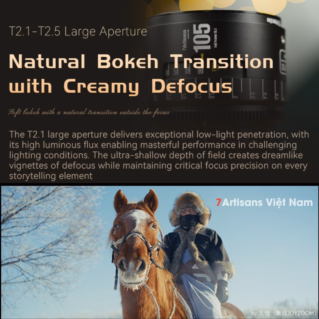 7Artisans 50mm T2.1 – Cine Lens Infinte Vision for Full-Frame – Có tặng thêm ngàm