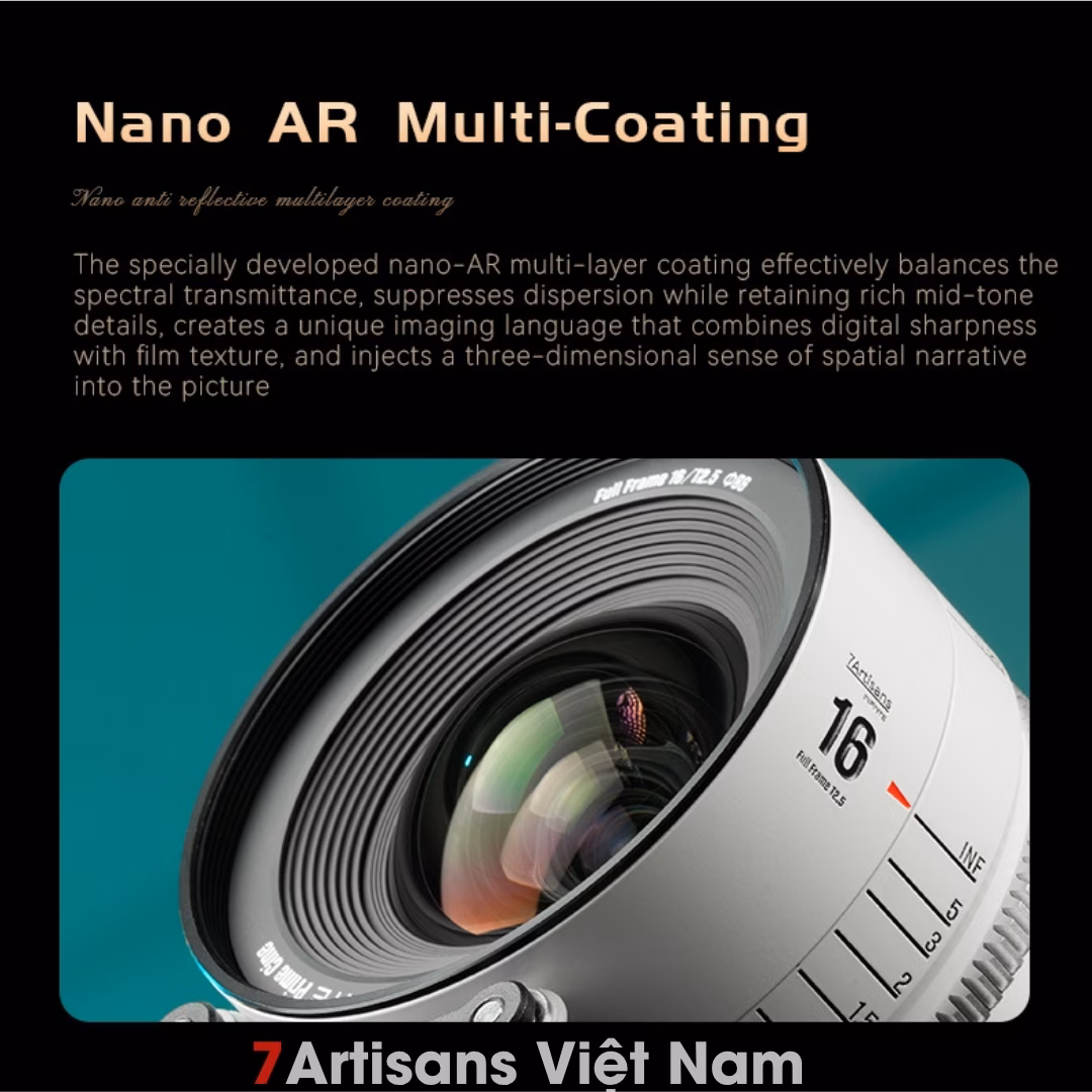 7Artisans 24mm T2.1 – Cine Lens Infinte Vision for Full-Frame – Có tặng thêm ngàm