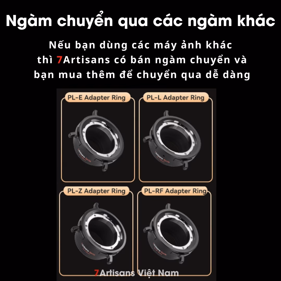 7Artisans 16mm T2.5 – Cine Lens Infinte Vision for Full-Frame – Có tặng thêm ngàm