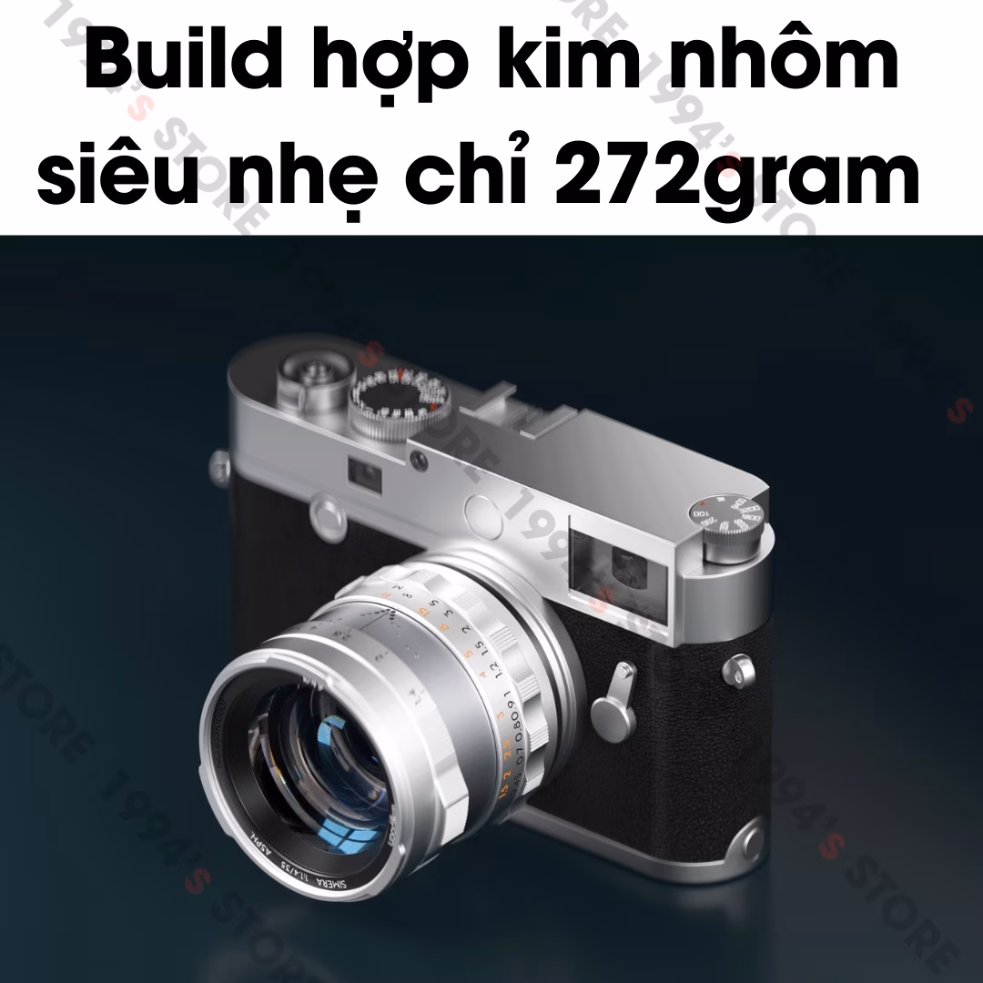 Thypoch Simera 35mm F1.4 ASPH Full-Frame – Có màu Black & Silver