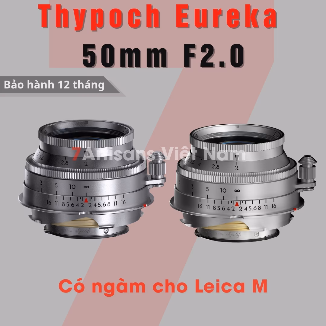 Thypoch Eureka 50mm F2 Full-Frame dành cho Leica M – Có 2 phiên bản hợp kim nhôm và đồng thau