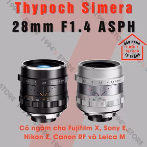 Thypoch Simera 28mm F1.4 ASPH Full-Frame – Có màu Black & Silver