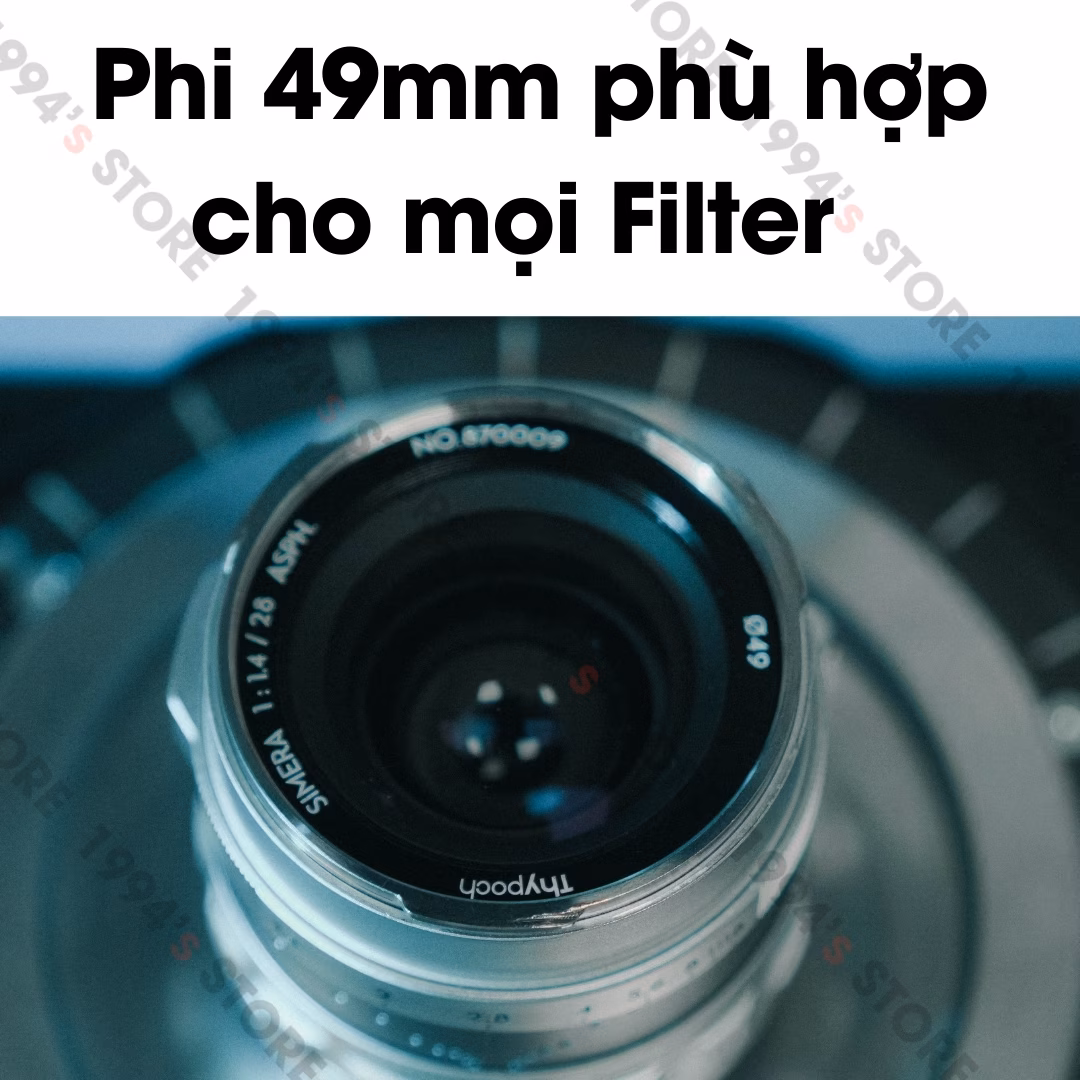 Thypoch Simera 28mm F1.4 ASPH Full-Frame – Có màu Black & Silver