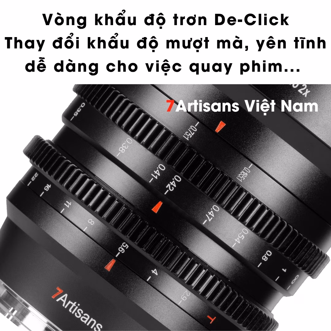 7Artisans 120mm T2.9 – Spectrum Cine kèm Macro 2X FullFrame