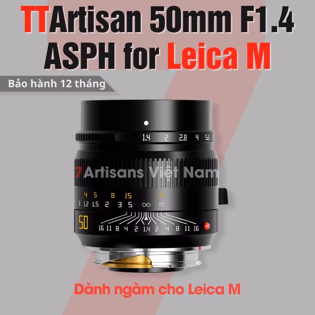 TTArtisan 50mm F1.4 ASPH lens Full-Frame cho Leica M