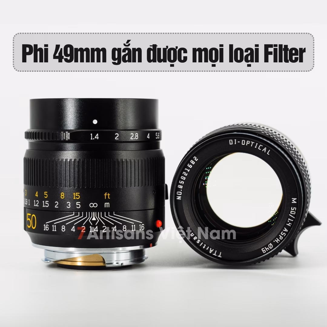 TTArtisan 50mm F1.4 ASPH lens Full-Frame cho Leica M